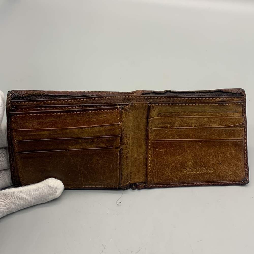 Paniao River Crocodile Skin Mens Wallet - Picture 4 of 6
